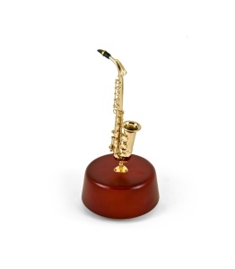 Flame A05 1/12 Mini Cutiuta muzicala in forma de saxofon alto