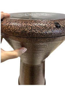 K&N Darbuka Egypt maron 22x43 cm – Darbuka orientală din aluminiu, fabricată în Turcia - Img 3