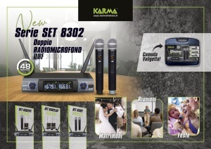 Karma SET 8302 – Sistem Profesional Dual de Microfoane Wireless UHF cu 48 de Canale - Img 3