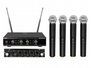 Omnitronic UHF-E4 - set 4 microfoane fara fir