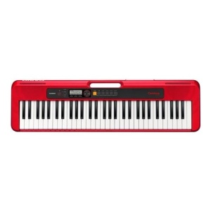 Orga Casio CT-S200 R – 61 clape, 400 sunete, funcții educaționale, roșu