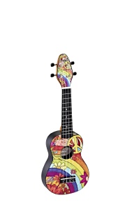 Ortega KEIKI K2 Set Ukulele Soprano - Agathis / Peace '68" - Img 4