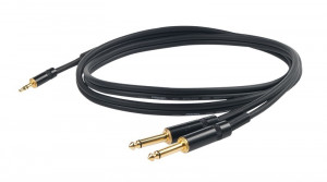 Proel CHLP170LU5 cablu jack 3.5mm - 2xjack 6.3mm 5m