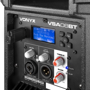 Vonyx VSA08BT 170.368 Boxă activă bi-amplificată 8", 120W RMS, Bluetooth/USB - Img 7