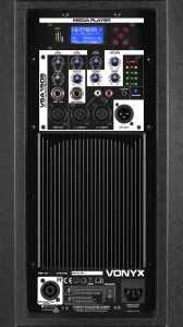 Vonyx VSA150S Set 2 boxe active, 15”, 250W RMS, LED, Bluetooth USB - Img 6