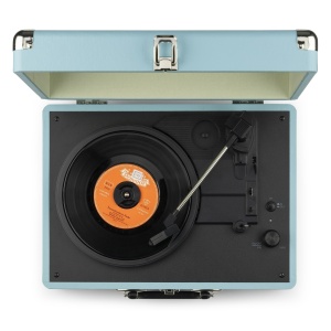 Audizio RP116BL – Pick-up portabil cu Bluetooth, USB și difuzoare integrate, albastru 102.070 - Img 8