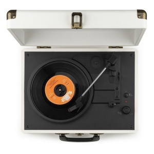 Audizio RP116CR – Pick-up portabil cu Bluetooth, USB și difuzoare integrate, crem 102.080 - Img 8