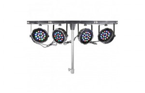 BeamZ Parbar 4x FlatPAR 18x1W RGB