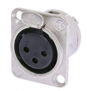 Conector panou XLR 3 poli mama Neutrik NC3FDL-1
