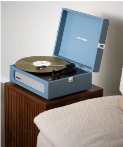 Crosley Voyager CR8017B-WB4 – Pick-up portabil cu Bluetooth bidirecțional, Whased Blue - Img 7