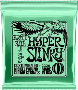 Ernie Ball Hyper Slinky 08-42, Corzi chitara electrica Nickel Wound