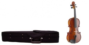 Flame MV012W – Vioară 4/4 acustică din lemn de brad și paltin cu accesorii incluse - Img 2