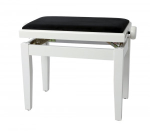 Gewa scaun pian deluxe alb lucios