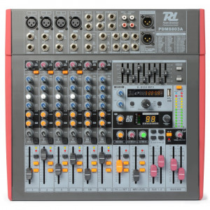 PDM-S803A Mixer activ amplificat 2x 400W 8 Channel DSP/MP3 USB IN/OU Power Dinamycs - Img 2