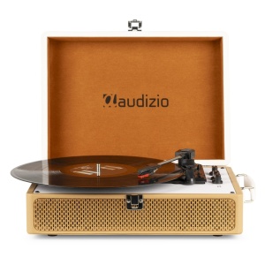 Pick-up Audizio RP119 102.058 record player, Bluetooth, piele PU, bronz maron