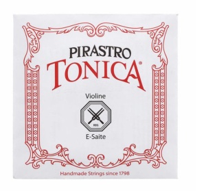 Pirastro Tonica Coarda Mi (E) pentru vioară 4/4 – Aluminiu pe oțel, Ball End, tensiune medie
