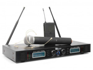 Power Dynamics PD732C - Set 1x lavaliera si 1x microfon de mana UHF - Img 1