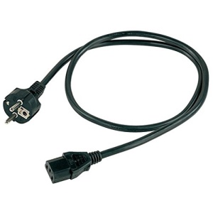 PROEL SM300 LU10 Cablu de alimentare 10m – 3x1 mm², Schuko 16A, culoare negru