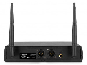 Set receptor UHF 16 canale 2x bodypack, 2x casti, 2x lavaliere Vonyx WM62B - Img 4