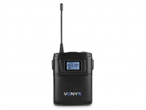 Set receptor UHF 16 canale 2x bodypack, 2x casti, 2x lavaliere Vonyx WM62B - Img 5
