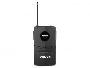 sistem 1 lavaliera si 1x microfron de mana UHF wireless Vonyx WM82C 179.215 