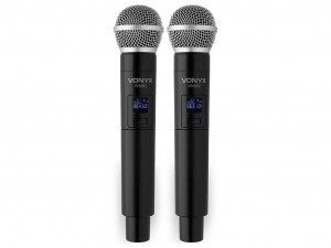 Sistem 2x microfoane fara fir UHF Vonyx WM82
