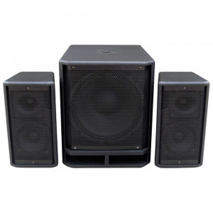 Sistem boxe subwoofer activ 12" + 2x 6.5" sateliti - Img 1