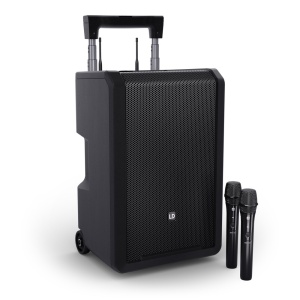 Sistem portabil PA LD Systems ANNY 10 HHD 2 B8 cu baterie, 2 microfoane fara fir