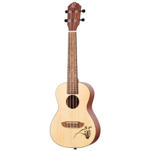 Ukulele Concert Ortega Bonfire RU5 – Față Molid, Finisaj Satinat
