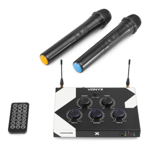 Vonyx AV510 Mixer de karaoke 103.115, 2 microfoane incluse 001