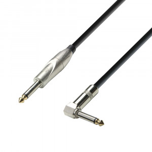 Adam Hall K3IPR0600 - cablu instrument jack mono 6.3mm la jack mono in unghi 6.3mm 6m