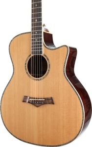 Arrow Platinum A CE Sitka/Rosewood Chitară electro-acustică Auditorium cu top din molid masiv și preamplificator EQ-301