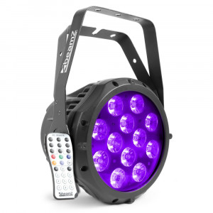BeamZ LED PAR Profesional 12x 18W 6-in-1 BWA412 IP65 carcasa de aluminiu - Img 2
