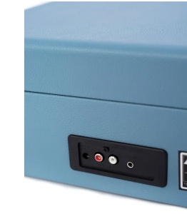 Crosley Voyager CR8017B-WB4 – Pick-up portabil cu Bluetooth bidirecțional, Whased Blue - Img 4