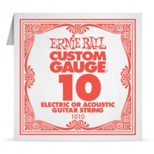 Ernie Ball Single Plain Steel 010 - Coarda Mi chitara acustica/electrica