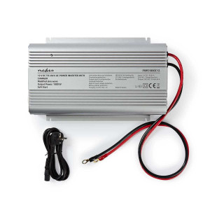 Invertor tensiune cu unda sinusoidala modificata 12V DC - 230V AC 1000W 2x iesire Schuko Nedis - Img 6