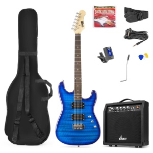 Max GIGKIT Set chitara electrica stil matlasat cu amplificator 40 w