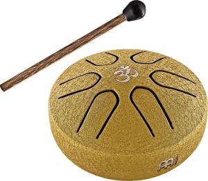 Meinl Pocket Steel Tongue Drum 3" – La Major (A Major), Gold Om Edition - Img 3