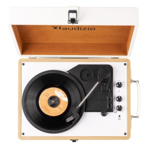 Pick-up Audizio RP119 102.058 record player, Bluetooth, piele PU, bronz maron