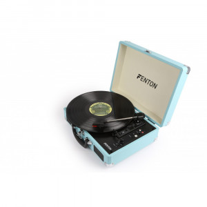 Pick-up Fenton RP115 102.106 Bluetooth, piele PU, albastru deschis