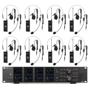 Power Dynamics PD528B Set 8 microfoane lavaliera UHF, 8x100 de canale 179.022