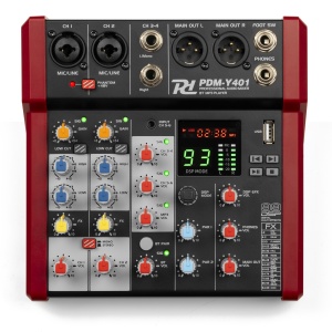 Power Dynamics PDM-Y401 Mixer pasiv cu 4 canale, Bluetooth/USB - Img 5