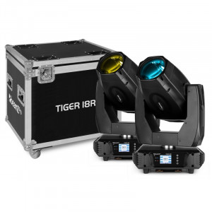 Set 2x Moving Head TIGER 18R BSW 380W CMY BeamZ - Img 1