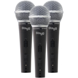 Set 3 microfoane cu fir Stagg SDM50-3