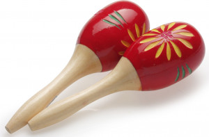 Stagg Pereche de maracas ovale din lemn 16 cm