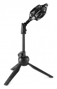 Vonyx CM300W Microfon de studio, condensator si filtru pop, USB, alb - Img 6