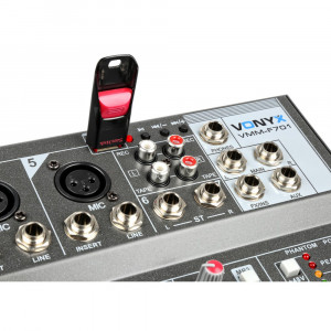 Vonyx Mixer pasiv 7x canale USB Phantom power - Img 5