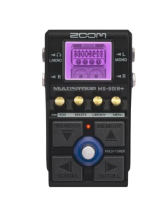 Zoom MS-80IR+ – Pedală multi-efect cu 23 amp/cab models, IR, interfață audio 32-bit, 80 patch-uri