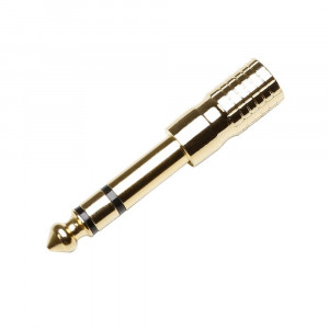 Adaptor Adam Hall 4 STAR K4AMF3JM3GOLDjack 3.5mm stereo la jack 6.3mm stereo
