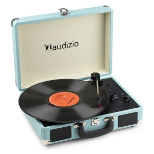 Audizio RP116BL – Pick-up portabil cu Bluetooth, USB și difuzoare integrate, albastru 102.070 - Img 2
